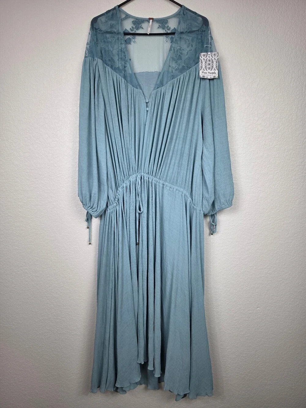 NWT Free People Sample Lace Maxi Long Sleeve Dress